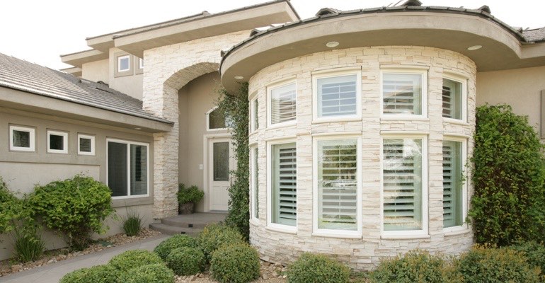 Exterior view of shutters San Antonio home